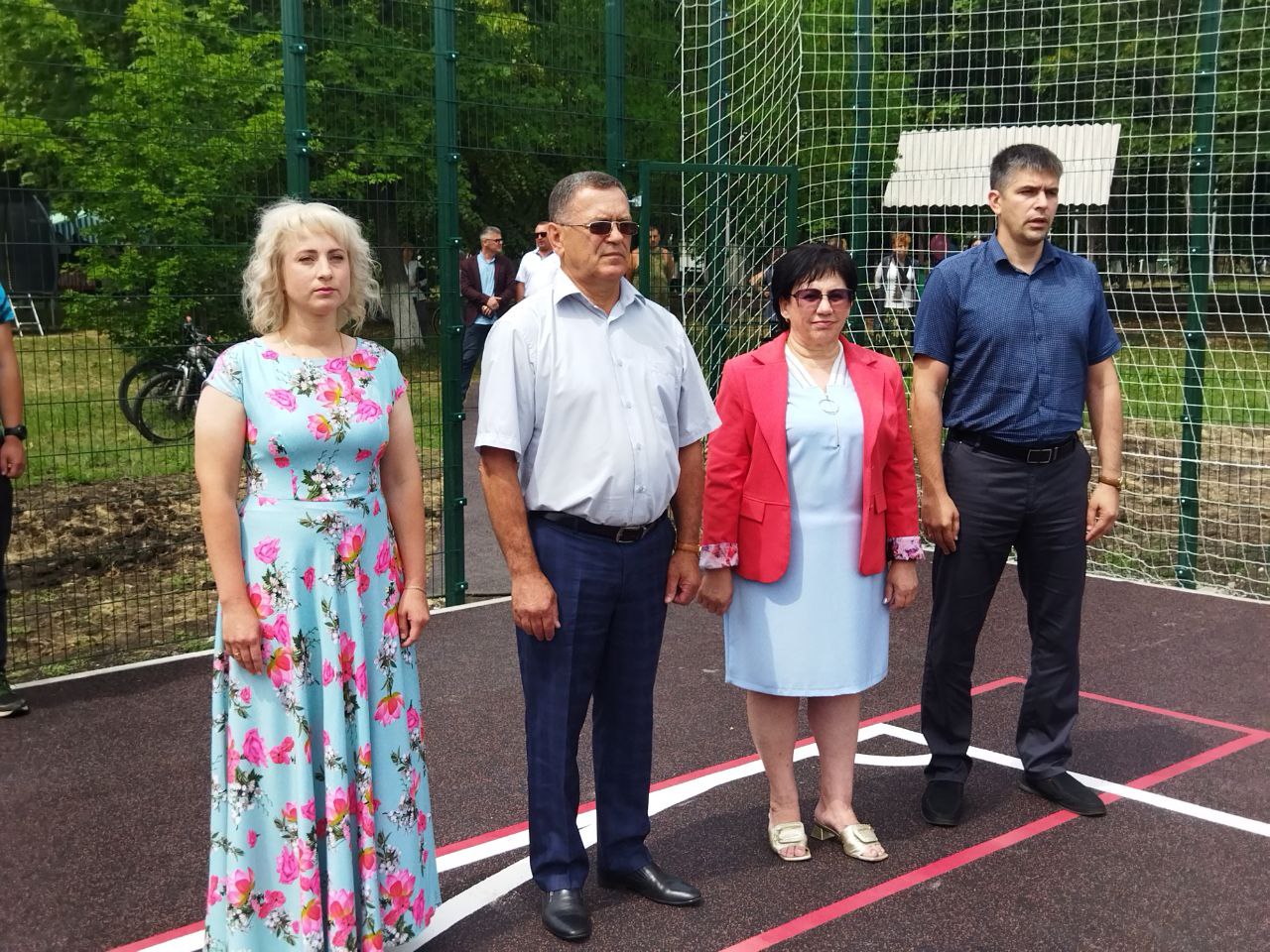 Открытие уличной многофункциональной спортивной площадки.
